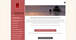Desktop Screenshot of collegeoftao.org